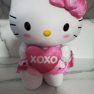 Hello Kitty Plush Doll with Pink Heart
